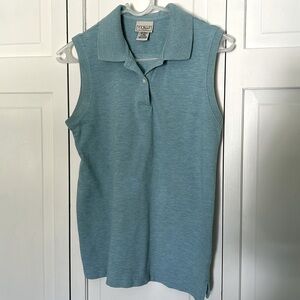 L.L. Bean Small Blue Sleeveless Polo Shirt